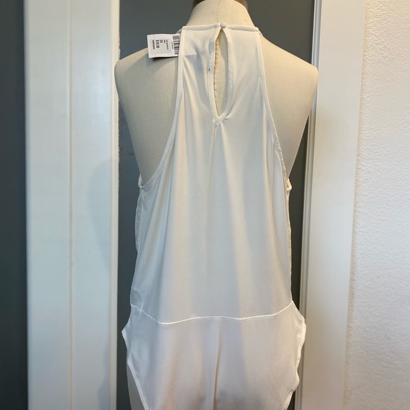 ❇️8 for $10❇️  Forever 21 Knit Bodysuit/SP,sz 2X, Ivory,NWT - Picture 2 of 7